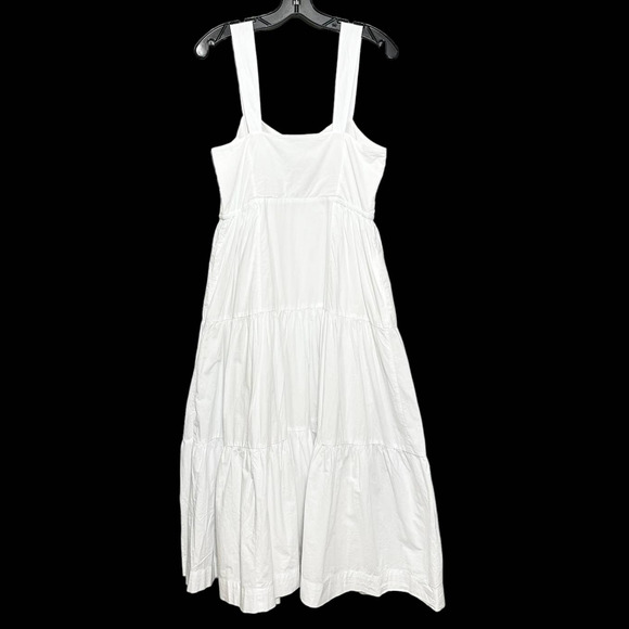 Madewell | NWT Button-Front Tiered Midi Dress NK427 Size 8 - Picture 4 of 8